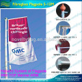 Custom Tall Fibreglass flagpole banner display stand